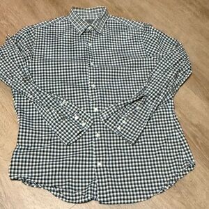 Vince Black and White Checkered Men's Shirt